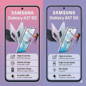 Az új Samsung Galaxy A57 5G és Galaxy A37 5G – érdemes időben tokot és üvegfóliát választani hozzá